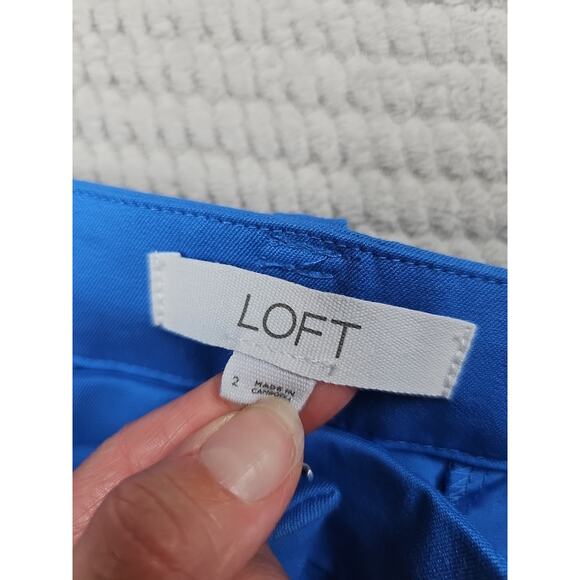 Loft Pants Womens 2 The Devin Slim Blue Dress Pants - Picture 5 of 9